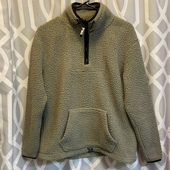Victoria secret PINK Sherpa quarter zip jacket - Picture 2 of 14